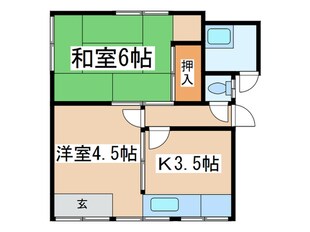 根倉アパートの物件間取画像